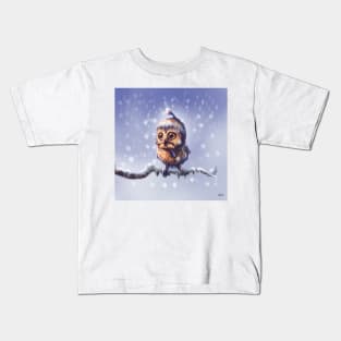 Owl with a hat Kids T-Shirt